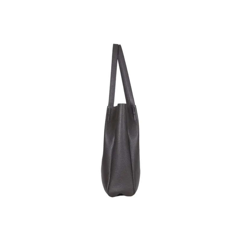 SAMSONITE Cow Leather Tote Bag Shopping Bag Handbag Unisex Brown & Red-2