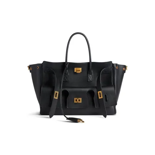 Balenciaga Smooth Cow Leather Shoulder Bag, Crossbody Bag, Handbag Small Size Women's Black