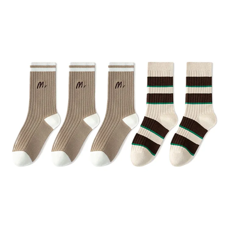 Lan Miao Mid Calf Socks Women's 5 Pack-7
