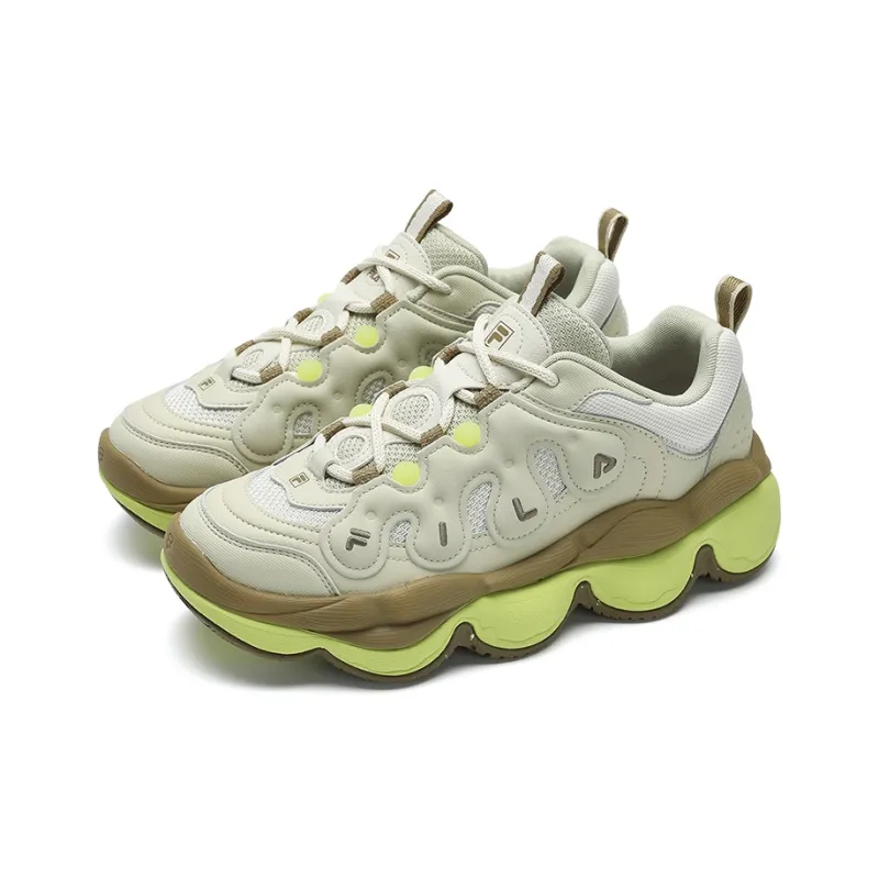 FILA PEASE Pea Shoe Low Top Casual Shoes Women's Green Yellow-2