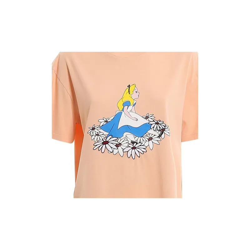 MIU MIU T Shirt Women's Apricot Yellow-4