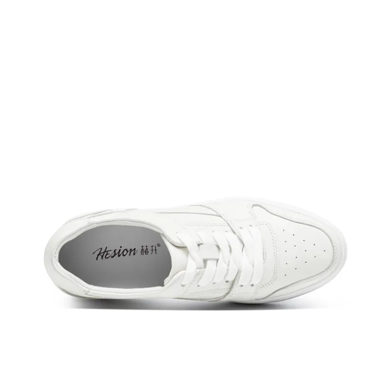 He Jinchang Anti Slip Wear Resistant Skateboard Shoes Women's White-4