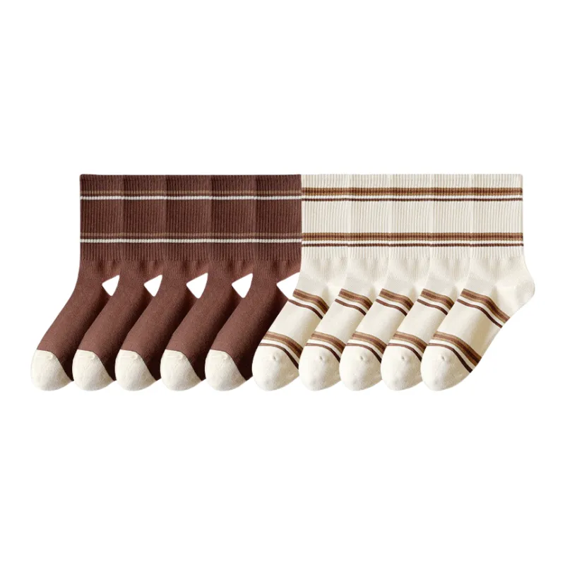 Lan Miao Mid Calf Socks Women's 10 Pack-4