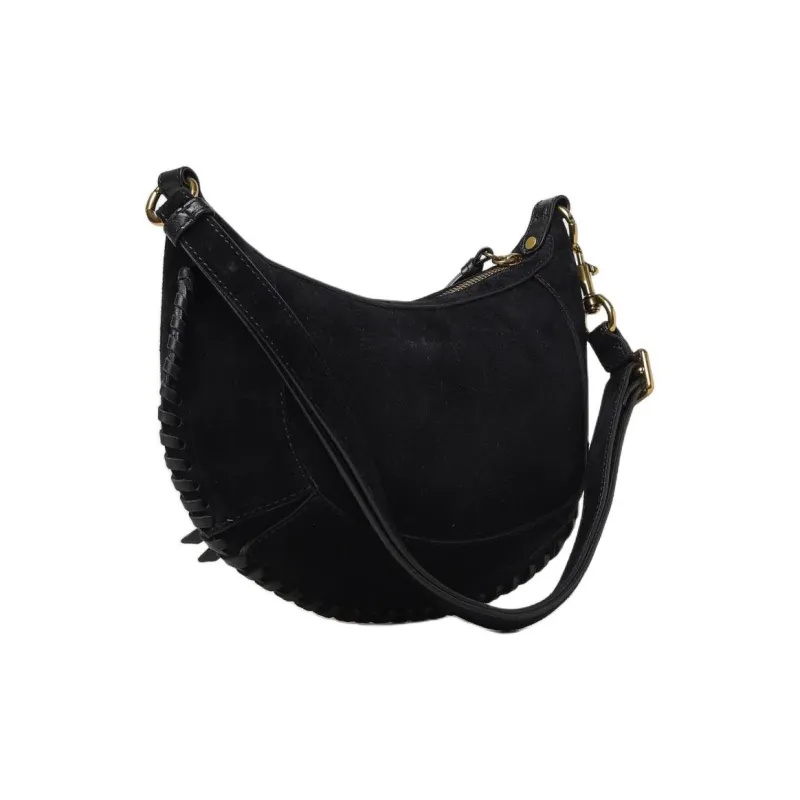 ISABEL MARANT Oskan Moon Suede Shoulder Bag-1