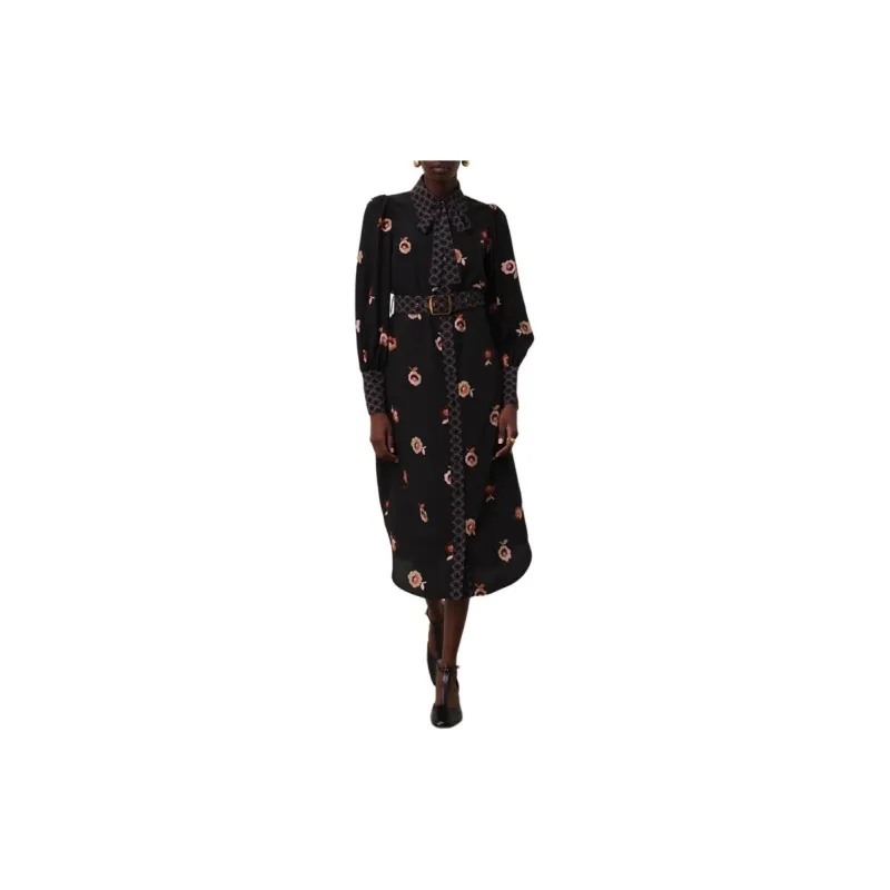 Zimmermann FW24 Long-Sleeved Dresses Women's Black-1