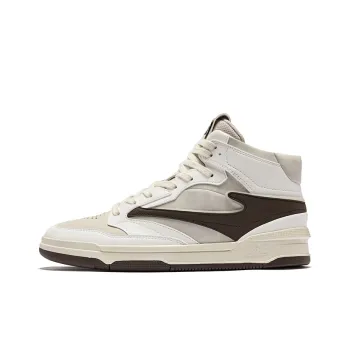 Erke No. 3 Single Skateboard Shoes Men High Top Pumice Gray Microcrystal White