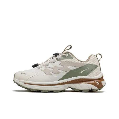 HUMTTO Support Rebound Grip Low Top Trekking Shoes Women's Beige Green