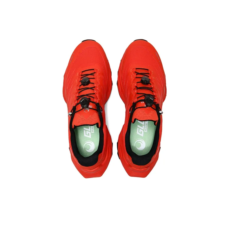 GLUNA Cushioning Anti-Slip And Wear-Resistant Low-Top Trekking Shoes Unisex Red-3