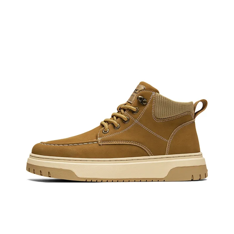 G.N.SHIJIA Wear Resistant Wide Coverage Lightweight High Top Casual Shoes Men's-6