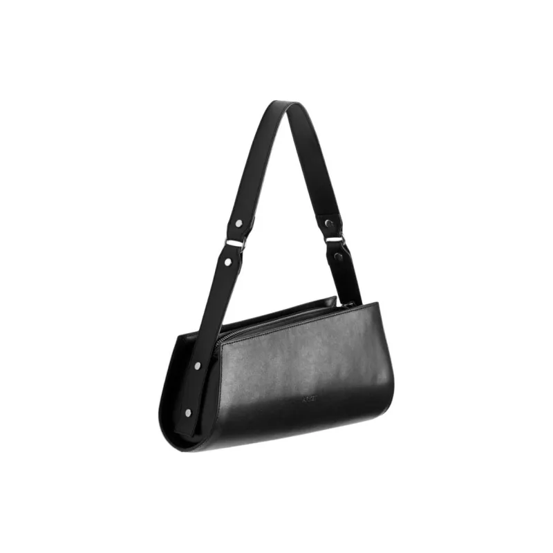 ARKET Cow Leather Handbag Shoulder Bag Medium Size Women's Black-1
