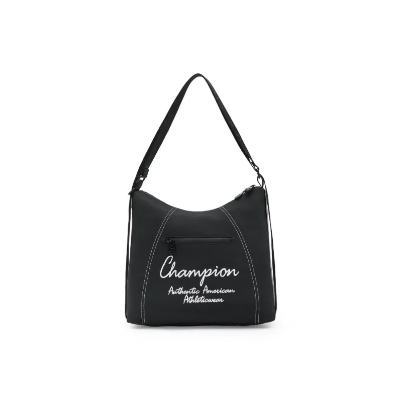 Champion Fabric Shoulder Bag Double Shoulder Classic Minimalist Style Individual Regular Unisex Dark Gray/Ecru/Black-11
