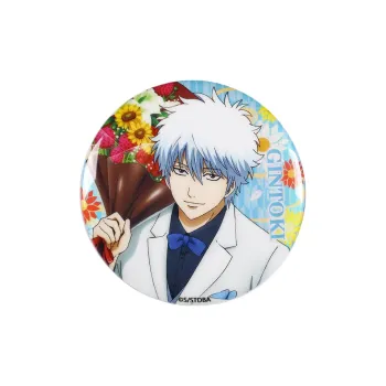 BOOM COMIC Gintama Double Flash Badge Gintoki Sakata Shinsuke Takasugi Toushirou Hijikata Badges