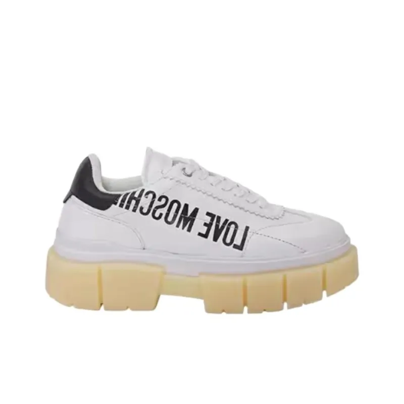 LOVE MOSCHINO Low Top Casual Shoes Women's White-1