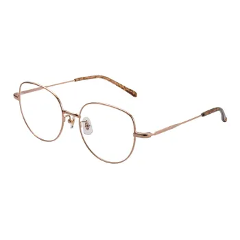 SEIKO Oval Eyeglass Frames Unisex Gold Light Gray