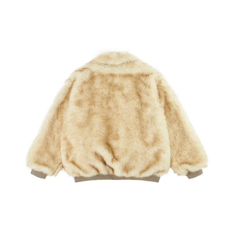 Starwalk Soldier Velvet feel Coat Women's Ecru-1
