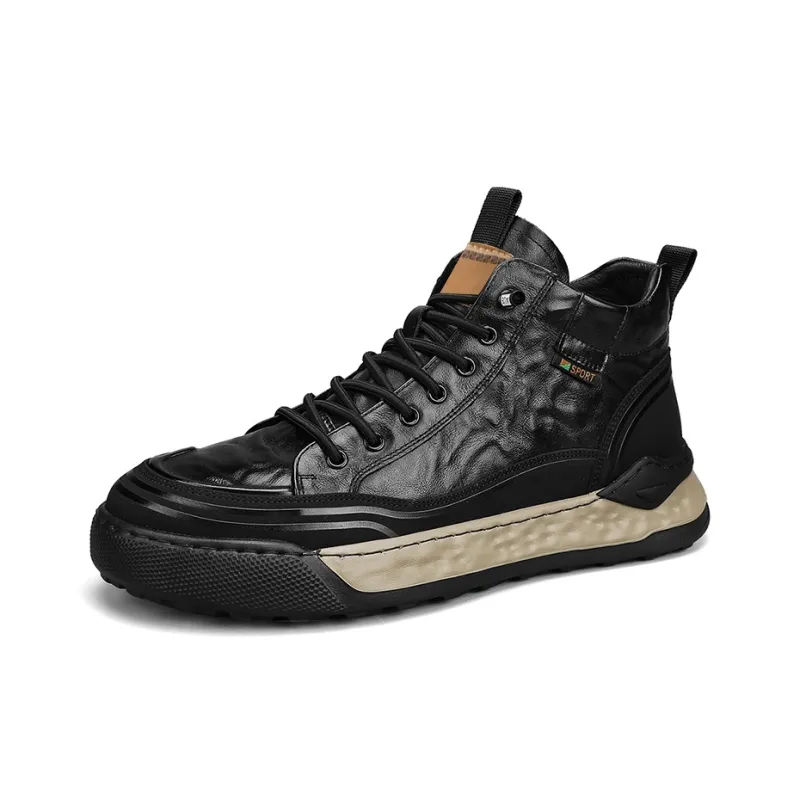 Wooden Rabbit Cushioning, Slip Resistant, And Abrasion Resistant Mid Top Casual Shoes Men's-1