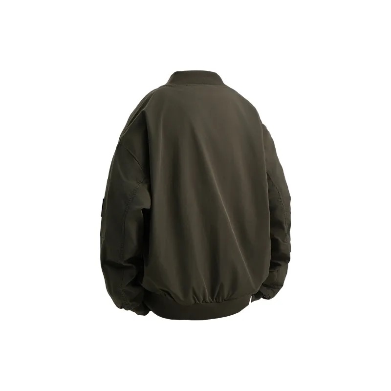 ZMOH Baseball Collar Jacket Unisex Couple's-1