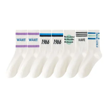 Lan Miao Mid Calf Socks Women's 7 Pack