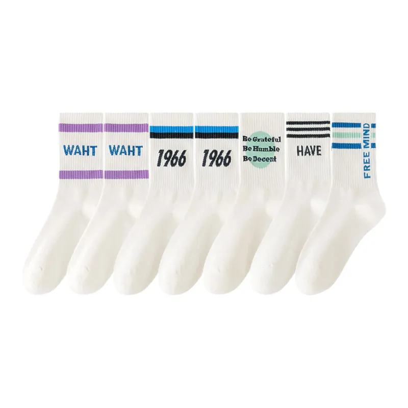 Lan Miao Mid Calf Socks Women's 7 Pack-0