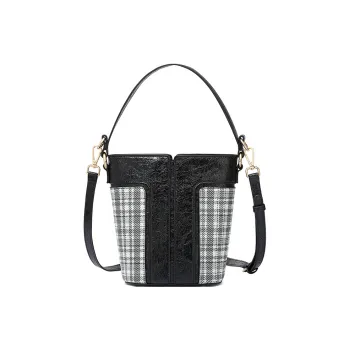 TUCANO PU Leather Handbag, Shoulder Bag, Crossbody Bag Medium Size Women's Black