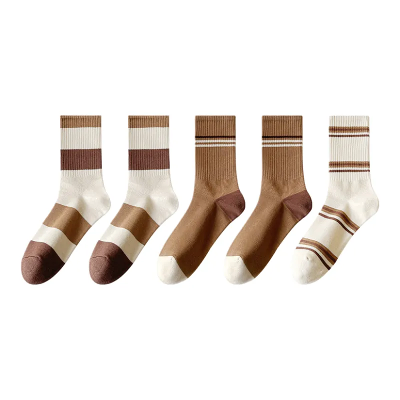 Lan Miao Mid Calf Socks Women's 5 Pack-2