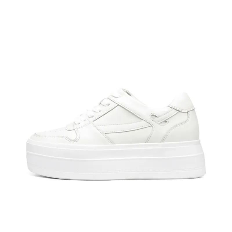 He Jinchang Anti Slip Wear Resistant Skateboard Shoes Women's White-0