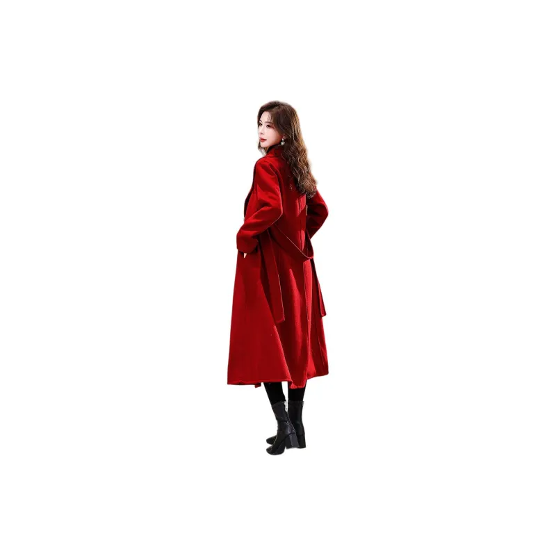 La Chapelle Coat Women's Burgundy-1