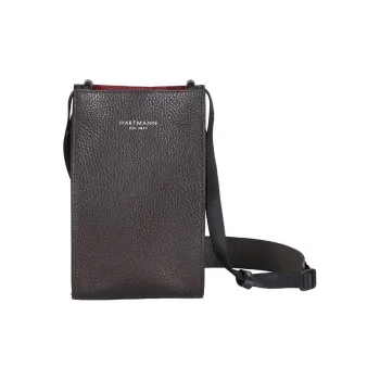 SAMSONITE Cow Leather Shoulder Bag Crossbody Bag Mini Unisex Brown & Red
