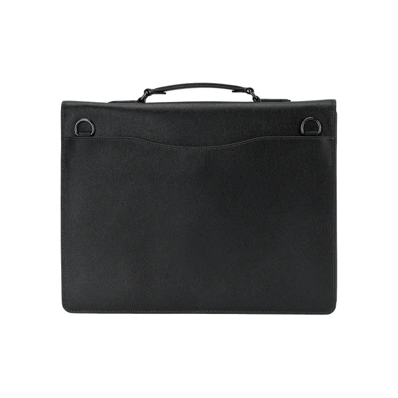 COACH Graham Cross Grain Leather Handbag, Shoulder Bag, Crossbody Bag, Briefcase Large Size Men's Black-3