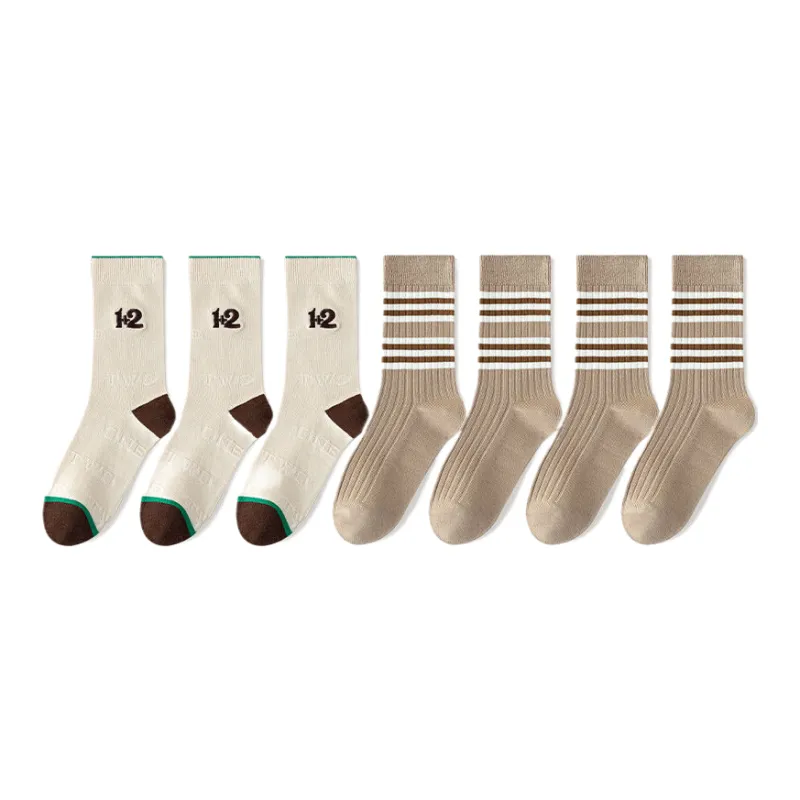 Lan Miao Mid Calf Socks Women's 7 Pack-5