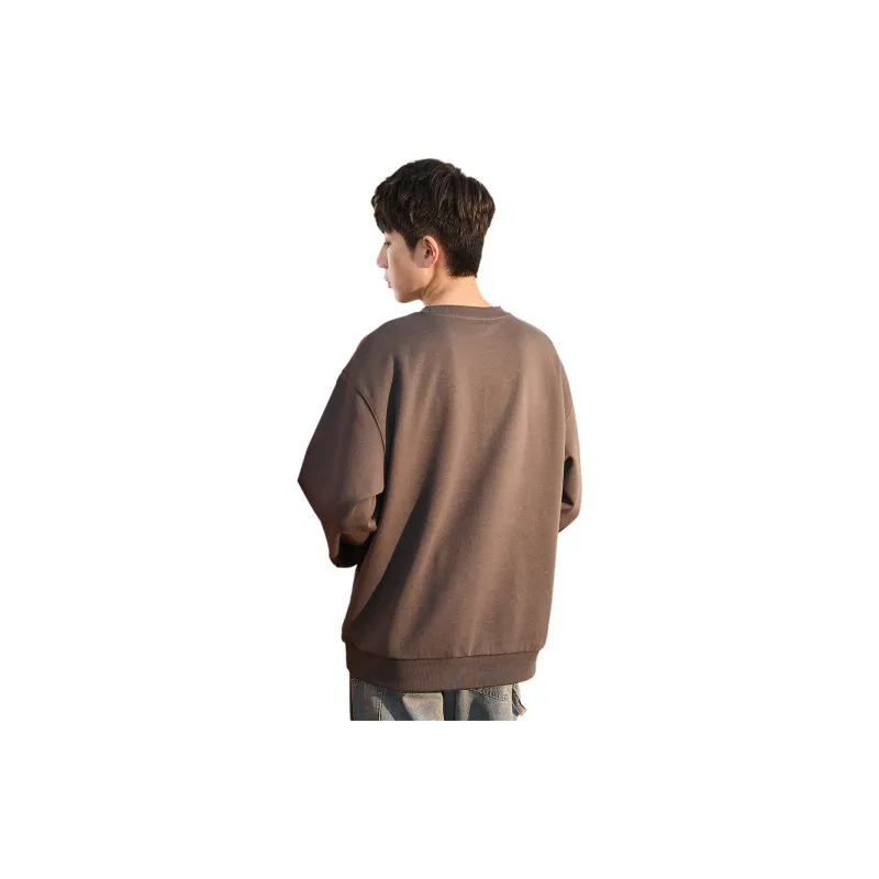 Tonlion Sweatshirts Men Charcoal Gray-2