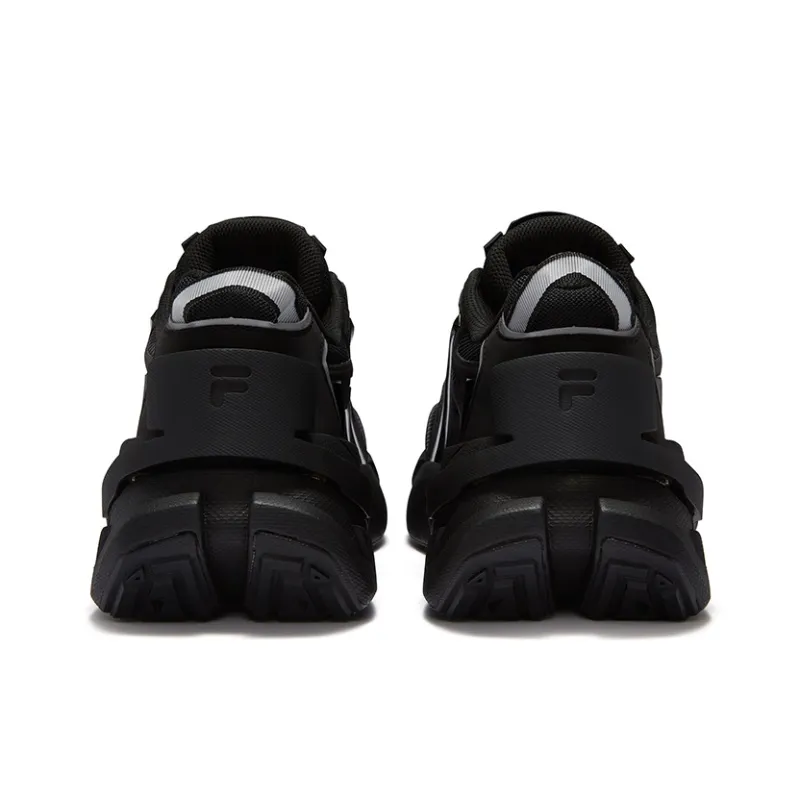 FILA FUSION TI-22 Slip-Resistant Low-Top Casual Shoes Men's Black Silver-1