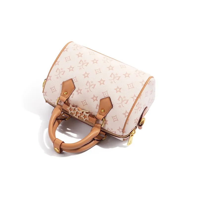 MISS GAIL Artificial Leather Handbag, Shoulder Bag, Crossbody Bag Regular Women's White Apricot-2