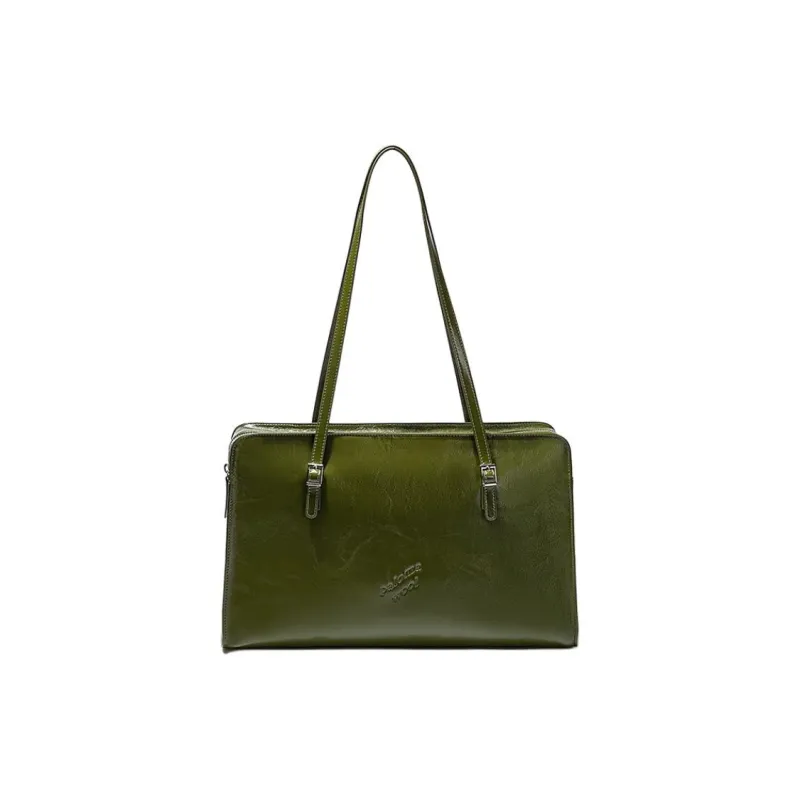 Paloma-wool Top Grain Cow Leather One Shoulder Handbags Large Size Women's Black/Military Green/Dark Brown/Peacock Blue-7