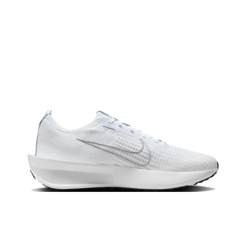 Nike Interact Run Anti Slip Wear Resistant Low Top Casual Running Shoes Men's White-1