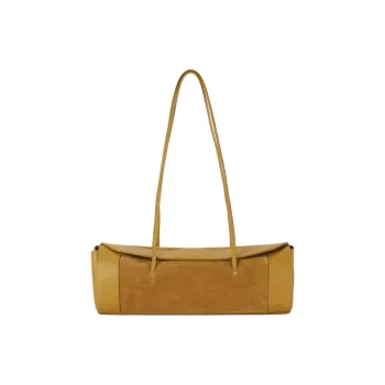 Little Liffner Cow Leather Handbag Shoulder Bag Medium Size Women's Dark Khaki