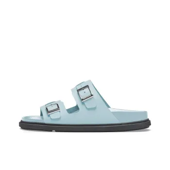 Birkenstock Rubber Sole Abrasion Resistant Slide Slippers Women's Mineral Blue Regular