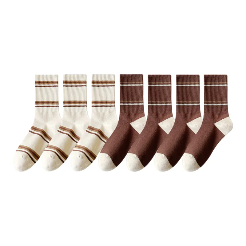 Lan Miao Mid Calf Socks Women's 7 Pack-5