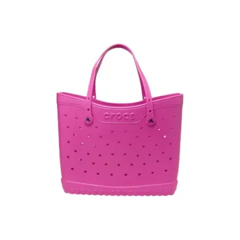 Crocs EVA Tote Bag Shopping Bag Handbag Medium Size Women's Berry Fruit Color