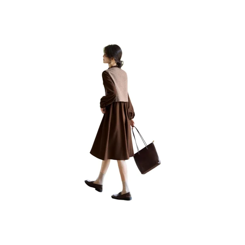XWI Casual Suit Women's Dark Coffee-1