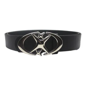 NOME Alloy Leather Belts Unisex 3.5CM