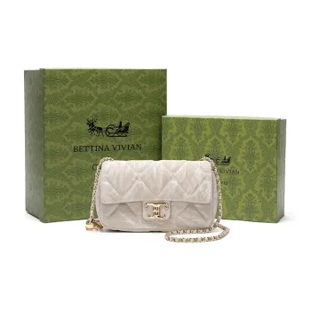 BETTINA VIVIAN PU Crossbody Bag Regular Women's Beige Apricot