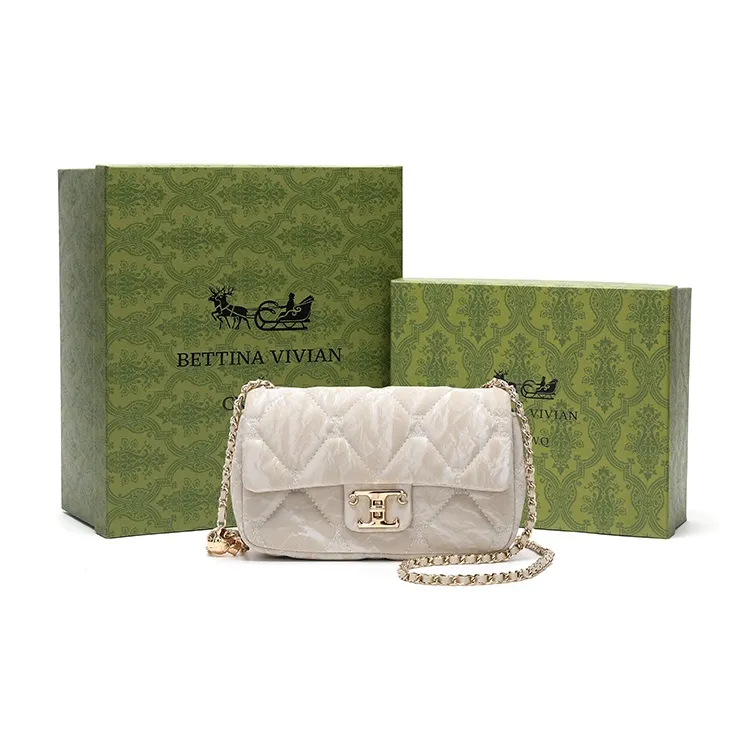 BETTINA VIVIAN PU Crossbody Bag Regular Women's Beige Apricot-0