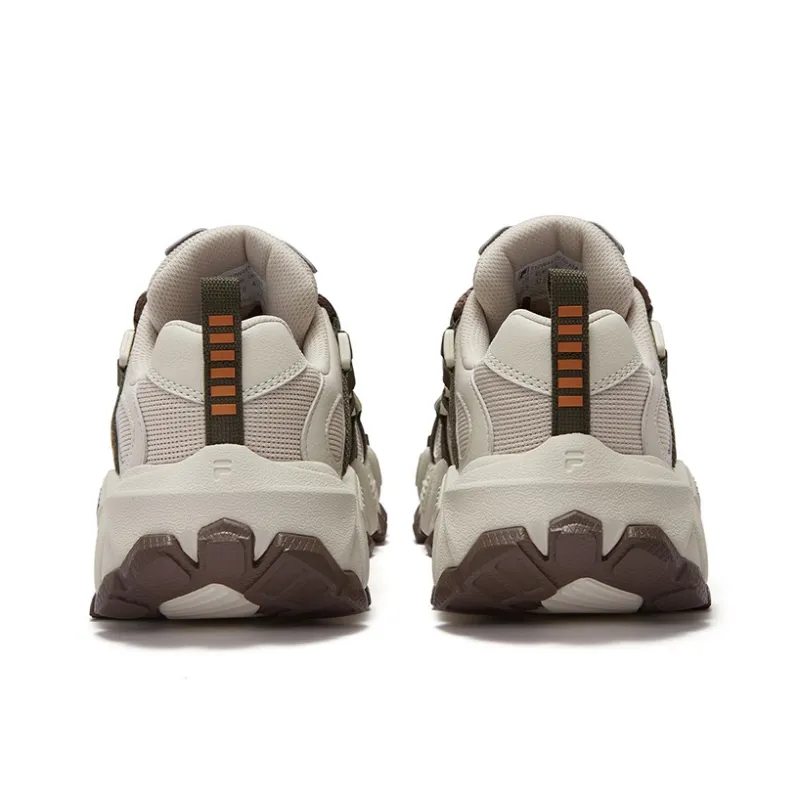 FILA FUSION EXOCET Mountains Shoes Wear Resistant Low Top Casual Shoes Women's Almond Milk White-4