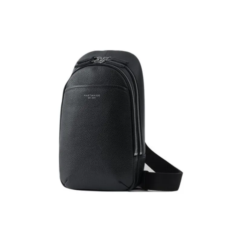 SAMSONITE Cow Leather Sling Bags Crossbody Bags Unisex Black-1