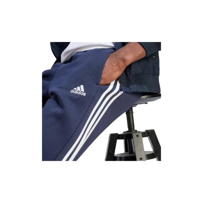Adidas Essentials 3 Stripes Open Hem Fleece Pants-4