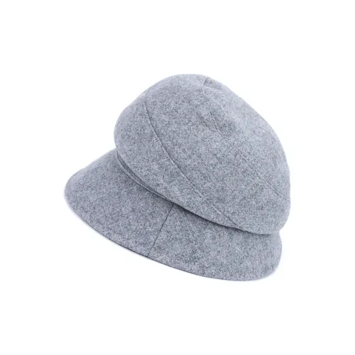 MARJAKURKI Wool Beanie Gray Big Head Wrap With Greeting Card Shopping Bag Happiness Guardian Unisex