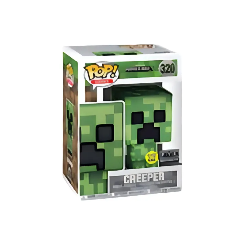 Funko Pop! Games Minecraft Creeper Glow Fye Exclusive Figure #320-1