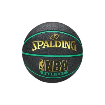 SPALDING Rubber Basketball Black Gold Size 7 Training Unisex