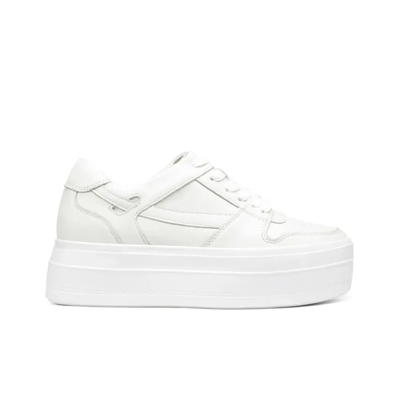 He Jinchang Anti Slip Wear Resistant Skateboard Shoes Women's White-1